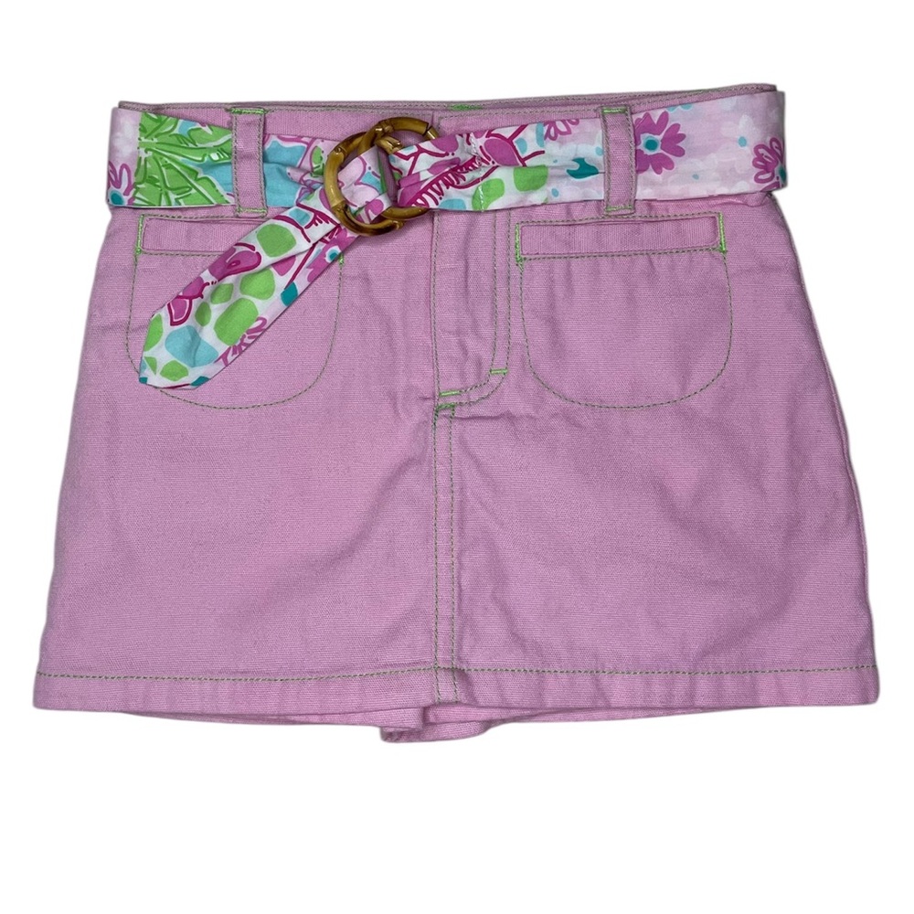 Lily Pulitzer Pink 4 Pocket Adjustable Waist Skort-Girls Size 4